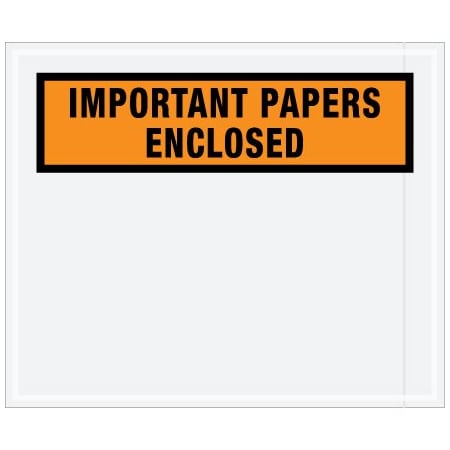 Bsc Preferred 10 x 12'' Orange ''Important Papers Enclosed'' Envelopes, 500PK BUY00014895